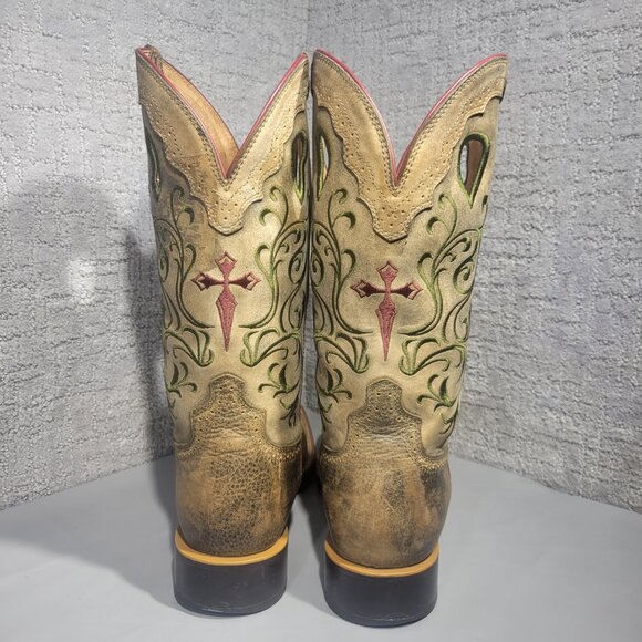 Twisted X Ruff Stock Men's Size 13D Brown Leather Stitched Western Boots MRS0027 - Picture 3 of 11